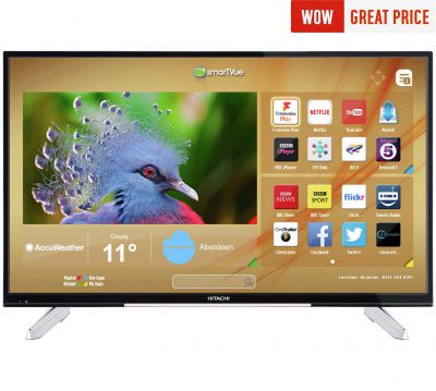 43" Smart LED TV 4K Hitachi za £249.99