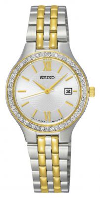 Damski zegarek Seiko z kryształami Swarovski za £34.99