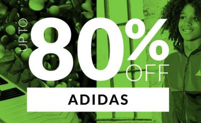 Wyprzedaż do 80% ubrań i butów Adidas