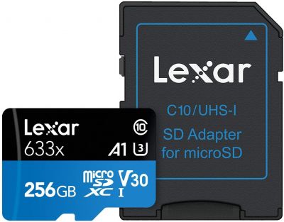 Karta MicroSDXC 256GB Lexar High Performance 633x UHS-I za £26.39