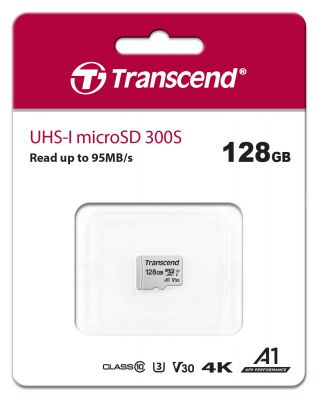 Karta pamięci Transcend 128GB microSDXC/SDHC 300S Class 10 za £12.99