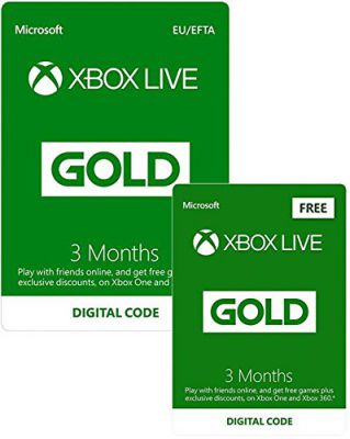 Xbox Live Gold na 6 miesięcy za £14.99