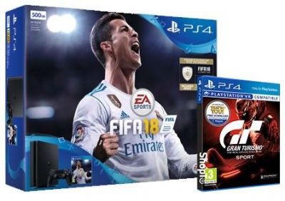 Black Friday - PS4 Slim 500GB Fifa 18 + Gran Turismo Sport