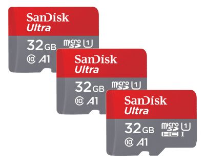 3 karty SanDisk MicroSD 32GB Class 10 za £13.19