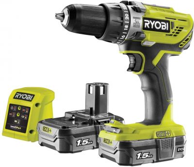 Wiertarko wkrętarka udarowa Ryobi One+ R18PD3-215GZ za £74.99