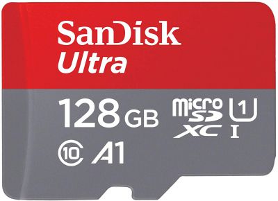 SanDisk Ultra 128 GB microSDXC + adaptor za £12.99