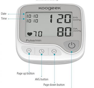 Ciśnieniomierz nadgarstkowy z Bluetooth Koogeek za £12.99 