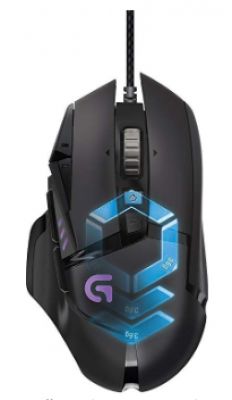 Logitech G502 Myszka Gamingowa Czarna 11 przycisków za £34.99