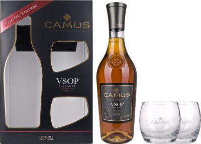 Koniak Camus VSOP zestaw podarunkowy za £40.00