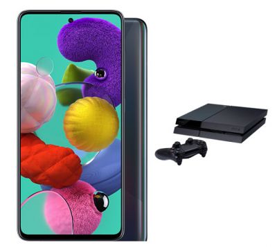 Samsung Galaxy A51 + PlayStation 4 1TB za £30.00 