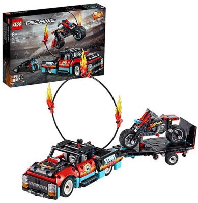 Klocki Lego Technic 42106 furgonetka i motocykl kaskaderski za £34.99