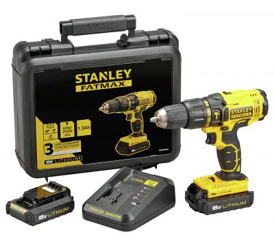 Stanley FatMax wiertarko wkrętarka udarowa z 2 bateriami za £74.99