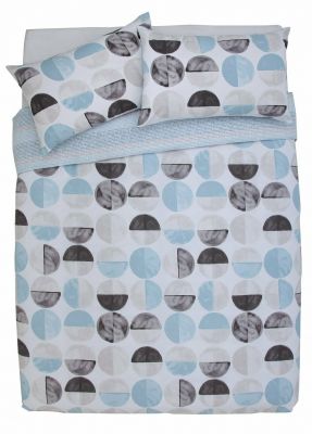 Pościel Kingsize Argos Home Blue Circles za £7.99