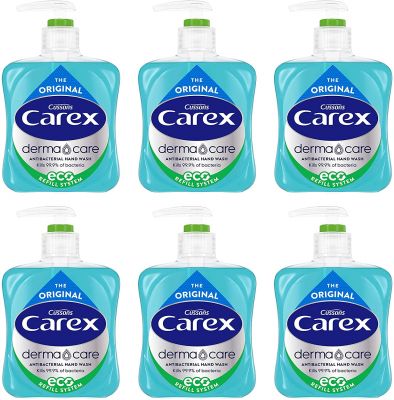 6x mydło antybakteryjne Carex 250ml za £4.84