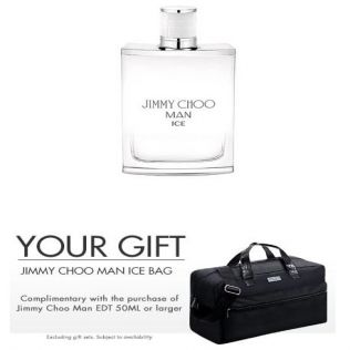 Męskie perfumy Jimmy Choo, zapach Man Ice o pojemności 100ml + torba w prezencie za £59.99