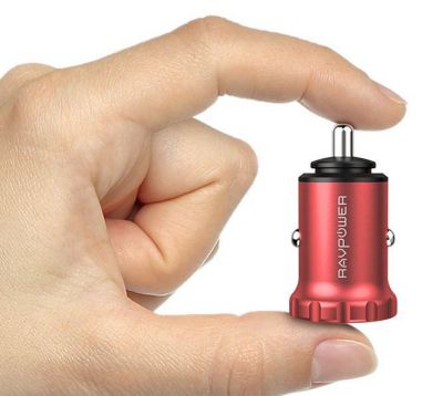 Podwójna samochodowa ładowarka USB RAVPower za £3.99