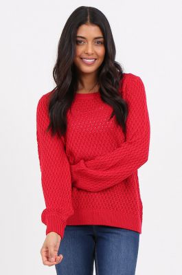 Czerwony luźny sweter za Sf2281-red za £6.00