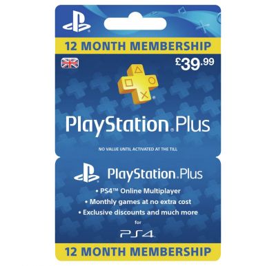 Playstation Plus - członkostwo na 12 miesięcy za £29.99