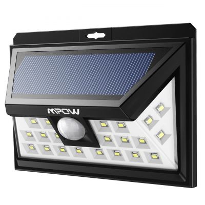 Wodoodporna lampa solarna Mpow z czujnikiem ruchu za £13.49