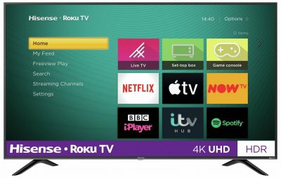 Telewizor smart 65" Hisense Roku 4K za £455.05