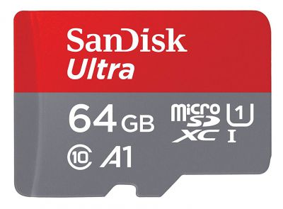 Karta pamięci 64GB SanDisk Ultra Micro SDXC za £13.99