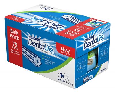 75 patyczków dentystycznych, przysmaki dla psów Dentalife za £12.50