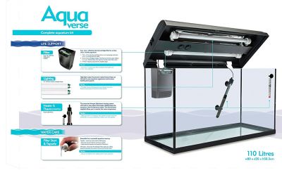 Akwarium 110L Interpet Aquaverse Premium Kit za £119.99