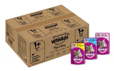 Black Friday - 84 saszetki Whiskas 1+ za £14.80