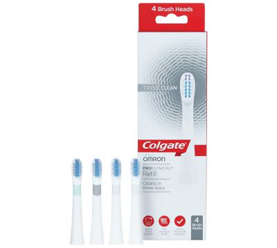 4 końcówki do szczoteczek Colgate Omron za £6.99