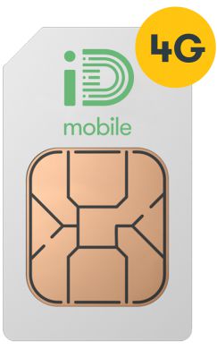 Karta sim ID Mobile z 10GB internetu za £10.00