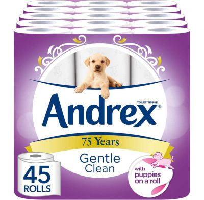 Papier toaletowy Andrex Gentle Clean 45 rolek za £15.75