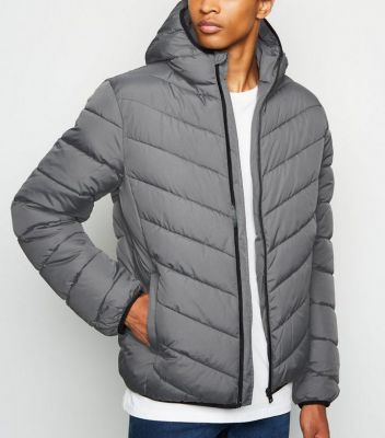 Męska kurtka Grey Long Sleeve Puffer za £12.00