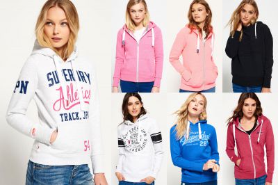 Damskie bluzy Superdry za £15.99