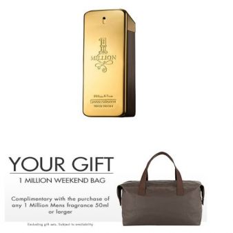 Męskie perfumy Paco Rabanne 1 Million 200ml + torba za darmo za £59.99