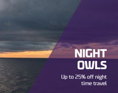 25% zniżki na nocne bilety na przeprawe promem DFDS do Francji