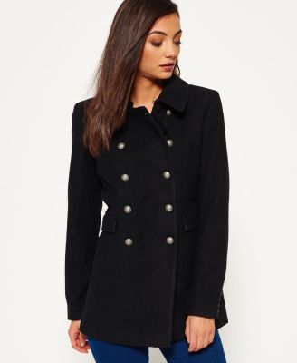 Damski płaszcz Superdry Military Pea Coat roz L za £33.99